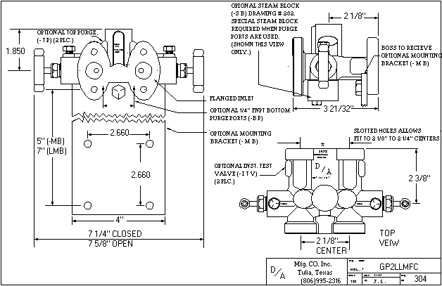 GP2LLMFC Outline Drawing